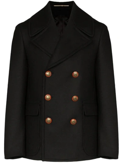 DOUBLE BREASTED WOOL COAT