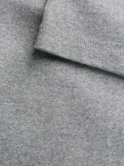 Shop Helmut Lang Embroidered Logo T-shirt In Grey