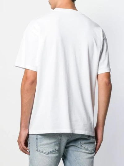 Shop Aries Two-tone T-shirt In White