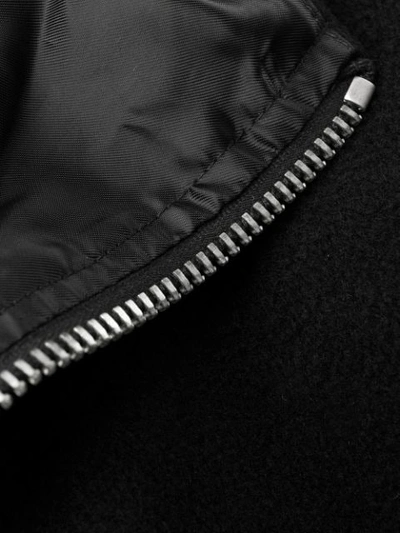 Shop Andrea Ya'aqov Cashmere Zip-up Jacket In 09 Black