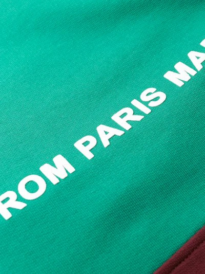 Shop Drôle De Monsieur Colour Block Sweatshirt In Green