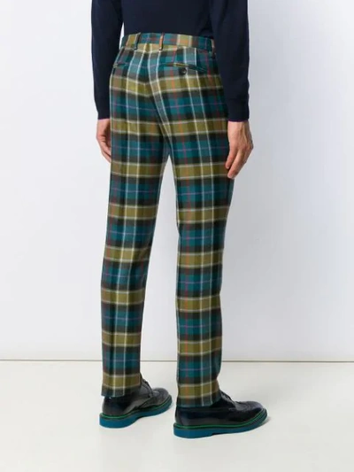 ETRO TARTAN TROUSERS - 蓝色