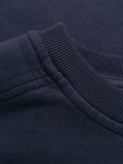 Shop Buscemi Logo Patch Sweatshirt In Blue