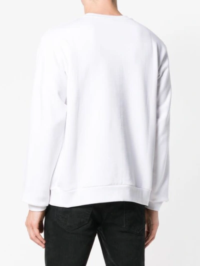 Shop Martine Rose Embroidered Logo Sweatshirt In White