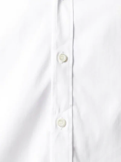Shop Alexander Mcqueen Trimmed Slim Fit Shirt In 9000 White