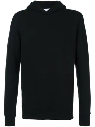 Shop John Elliott Side Zip Hooded Sweatshirt In Black