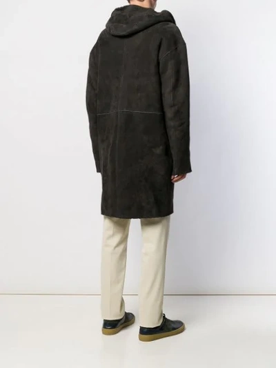 SALVATORE SANTORO HOODED COAT - 灰色