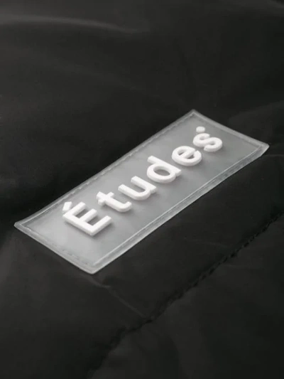 Shop Etudes Studio Padded Short Coat In Black
