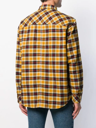Shop Diesel Western Shirt In Yarn Dyed Check In Yellow