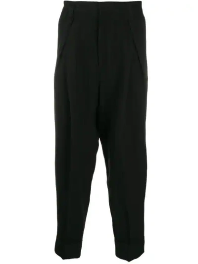 Shop Ann Demeulemeester Tapered Trousers In Black