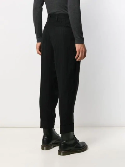 Shop Ann Demeulemeester Tapered Trousers In Black