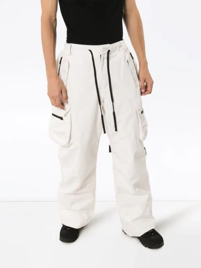 Shop Raf Simons X Templa Wade Ski Trousers In White