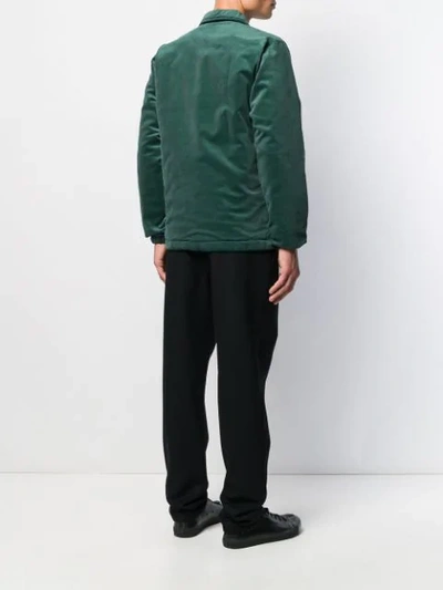 Shop Comme Des Garçons Shirt Drawstring Shirt Jacket In Green