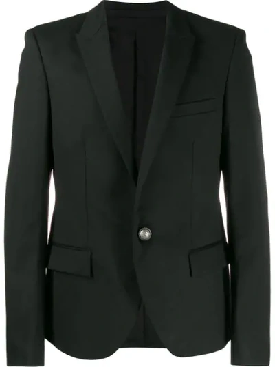 Shop Balmain Classic Tailored Blazer In Black