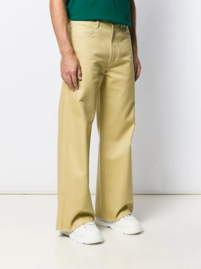 Shop Marni Wide-leg Trousers In Neutrals