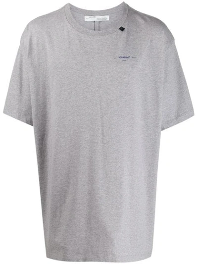 Shop Off-white Arrows Oversized T-shirt In Grey