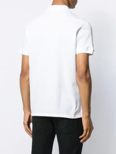 Shop Alexander Mcqueen Skull Logo Patch Polo Shirt In White