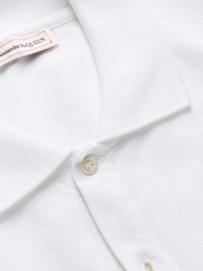 Shop Alexander Mcqueen Skull Logo Patch Polo Shirt In White