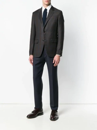 Shop Ermenegildo Zegna Tailored Trousers In Blue