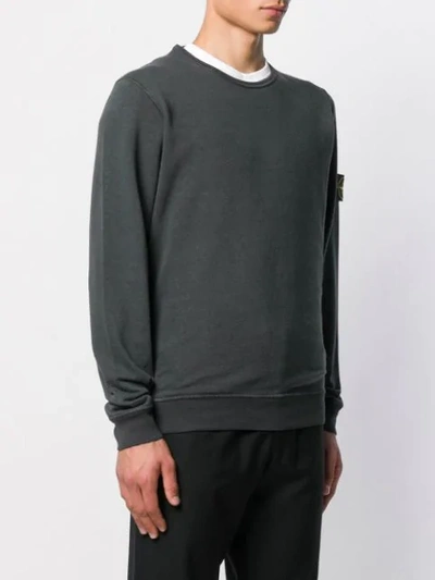 Shop Stone Island Long Sleeved Sweatshirt  In V0167