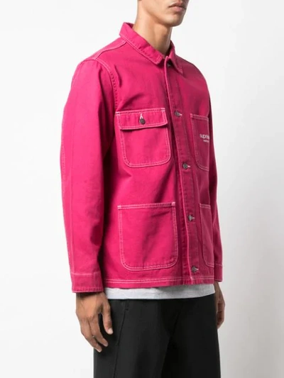 Supreme Denim Chore Jacket In Pink | ModeSens