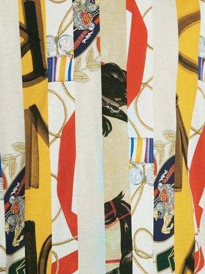 Shop Burberry Striped Archive Scarf Print Cotton T In Multicolour