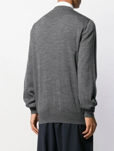 Shop Stella Mccartney All Together Now Knitted Sweater In Grey