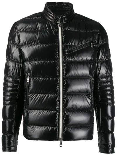 Shop Moncler Glossy Padded Jacket In 999   Black