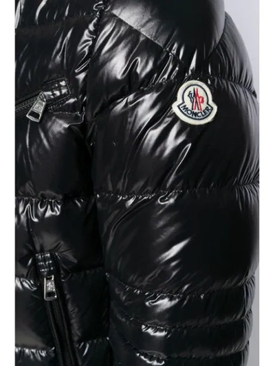 Shop Moncler Glossy Padded Jacket In 999   Black