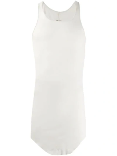 Shop Rick Owens Fitted Tank Top In Neutrals