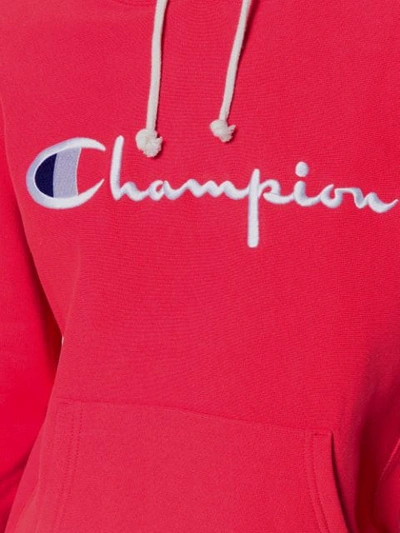 Shop Champion Logo Hoodie - Red
