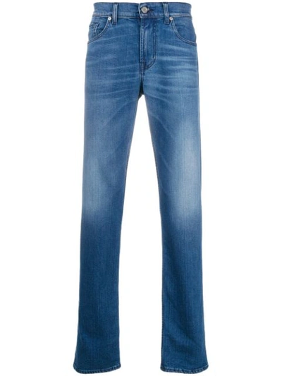 Shop 7 For All Mankind Straight-leg Jeans - Blue