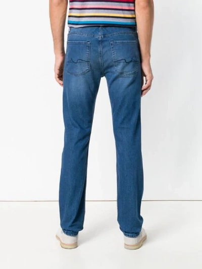 Shop 7 For All Mankind Straight-leg Jeans - Blue