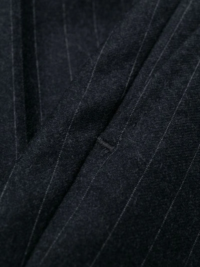 Tagliatore Micro-stripe Fitted Suit In Grey