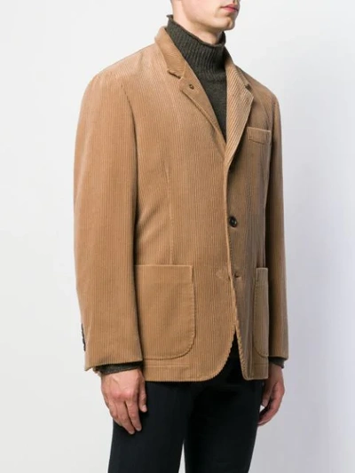 Shop Brunello Cucinelli Corduroy Blazer In Brown