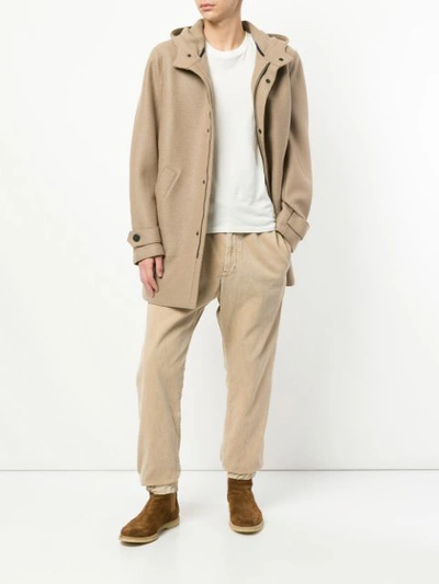 Shop Sacai Straight-leg Corduroy Trousers - Brown