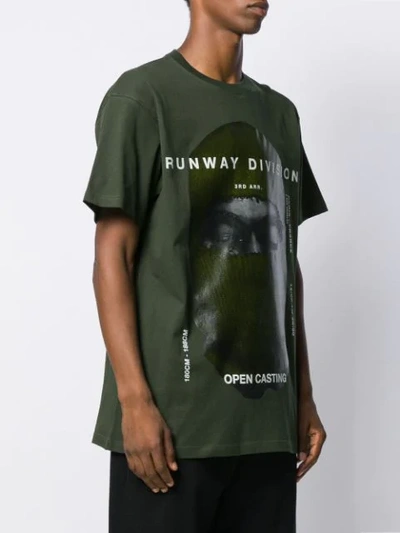 Shop Ih Nom Uh Nit Printed Crew Neck T-shirt In Green