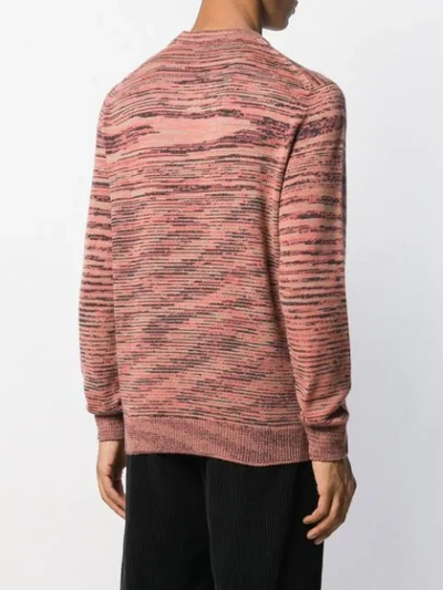 Shop Missoni Striped Pattern Jumper In Orange