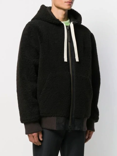 Shop Acne Studios Hooded Jacket In Black