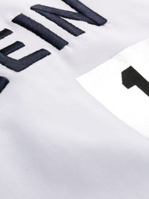 Plein Sport Logo Printed T-shirt In 01 Whiite | ModeSens