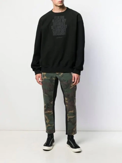 Shop Doublet Disguise Sweatshirt In Black