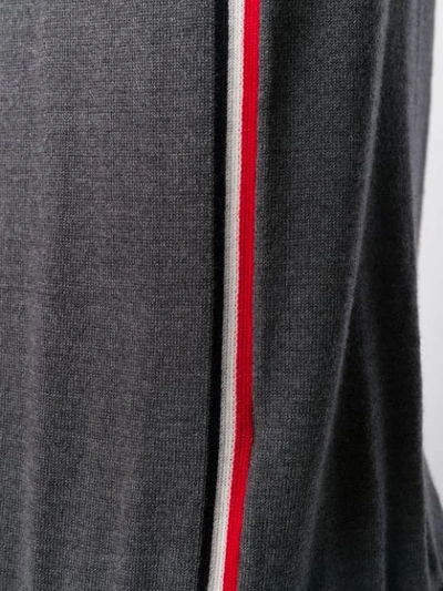 Shop Moncler Crew Neck Knitted Jumper In Grey