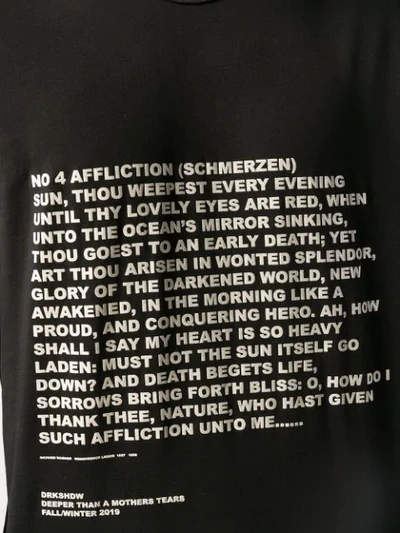 Shop Rick Owens Drkshdw Printed Level T-shirt In Black