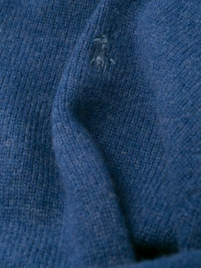 Shop Polo Ralph Lauren Wool Knit Sweater In Blue