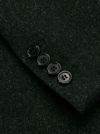 Saint Laurent Sequin-trim Blazer In Grey