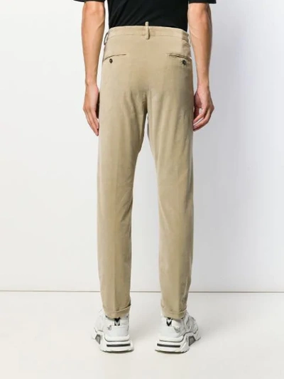 Shop Dsquared2 Relaxed-fit Chinos In Neutrals