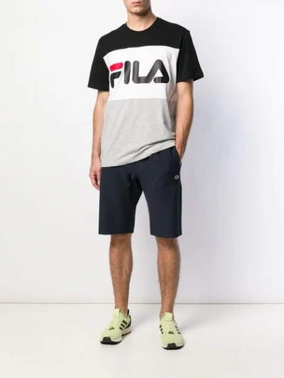 Shop Fila Logo Print T-shirt In Black