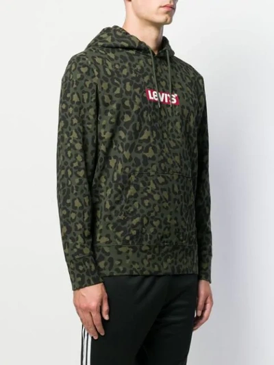 LEVI'S LEOPARD PRINT HOODIE 