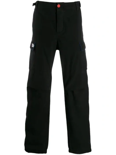 Shop Heron Preston Logo Cargo Trousers In Black