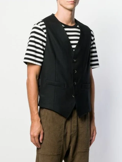 BARENA FITTED WAISTCOAT - 黑色